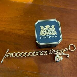 Juicy couture gold chain bracelet